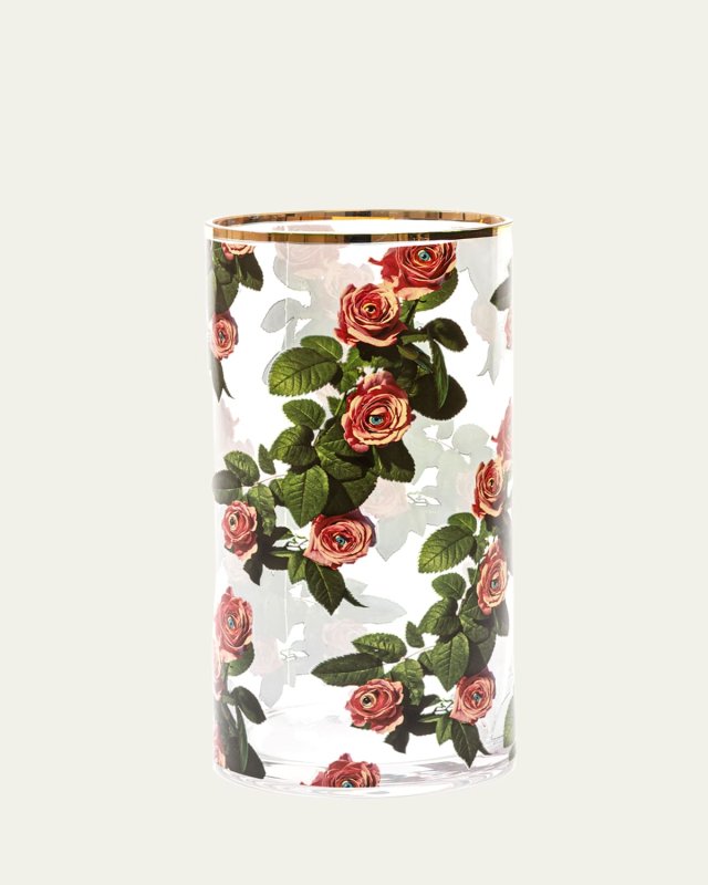 x Toiletpaper Roses Cylindrical 12" Medium Vase